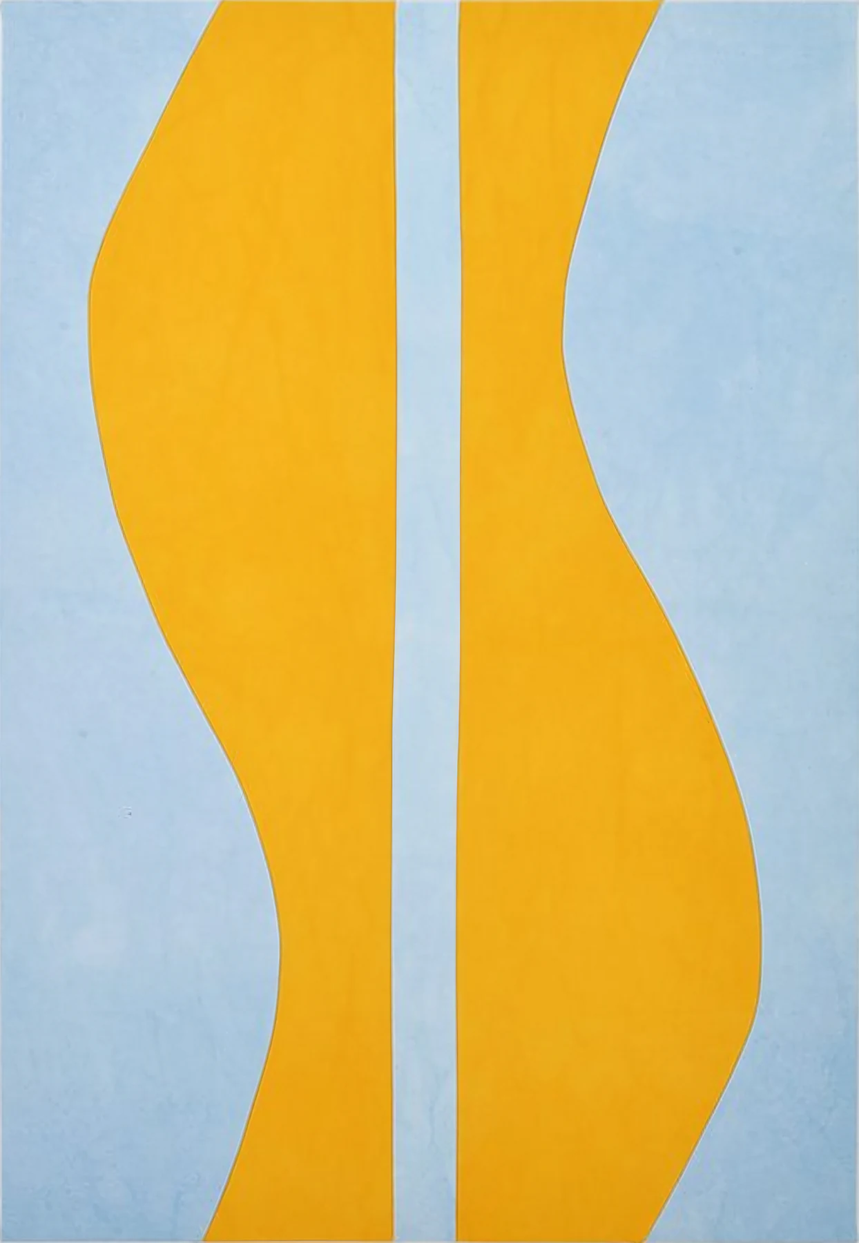 Yellow and blue curves