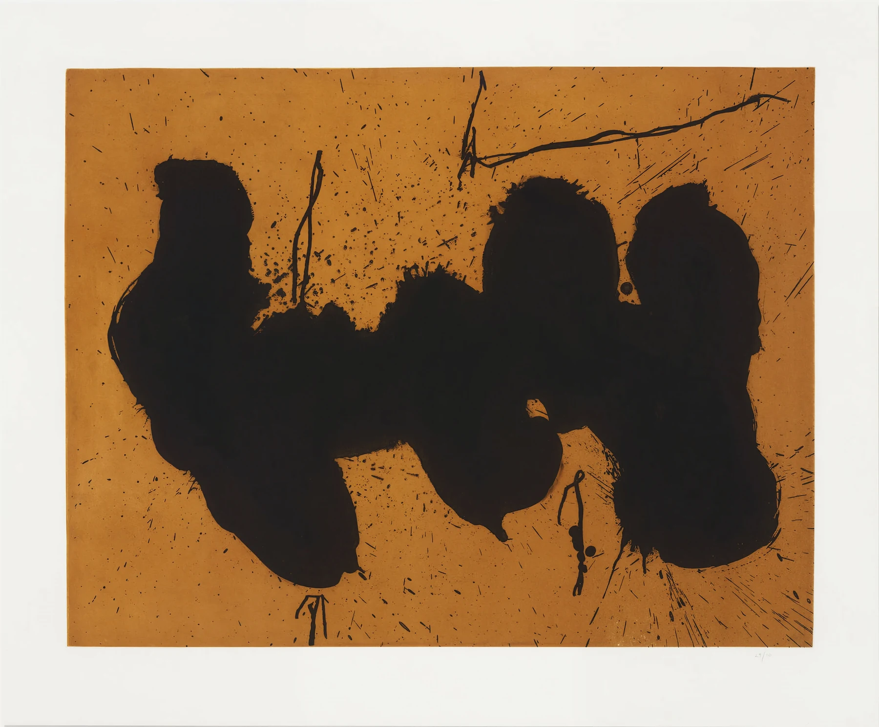 Ochre and black gestures