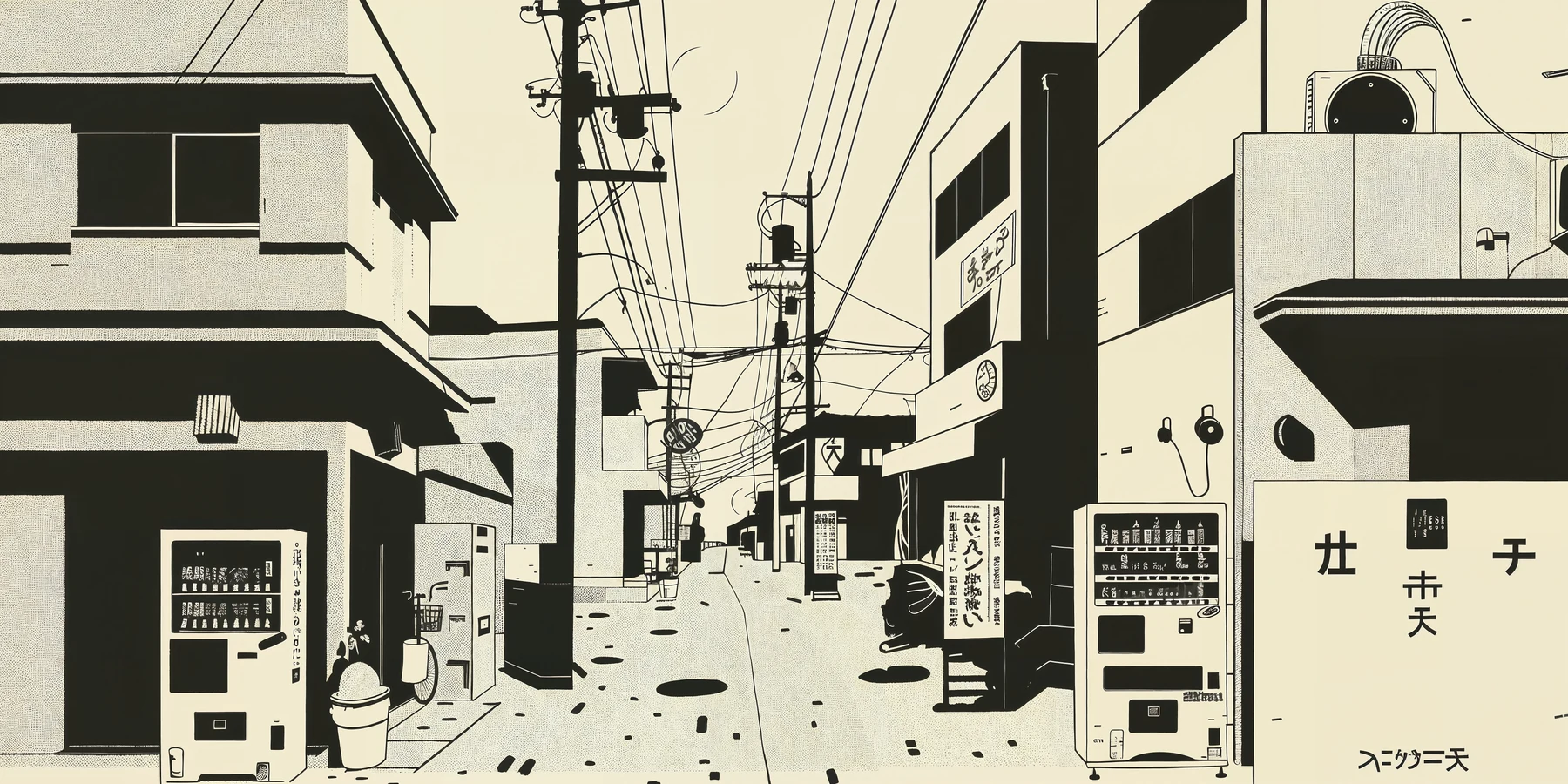 Japanese street illustration