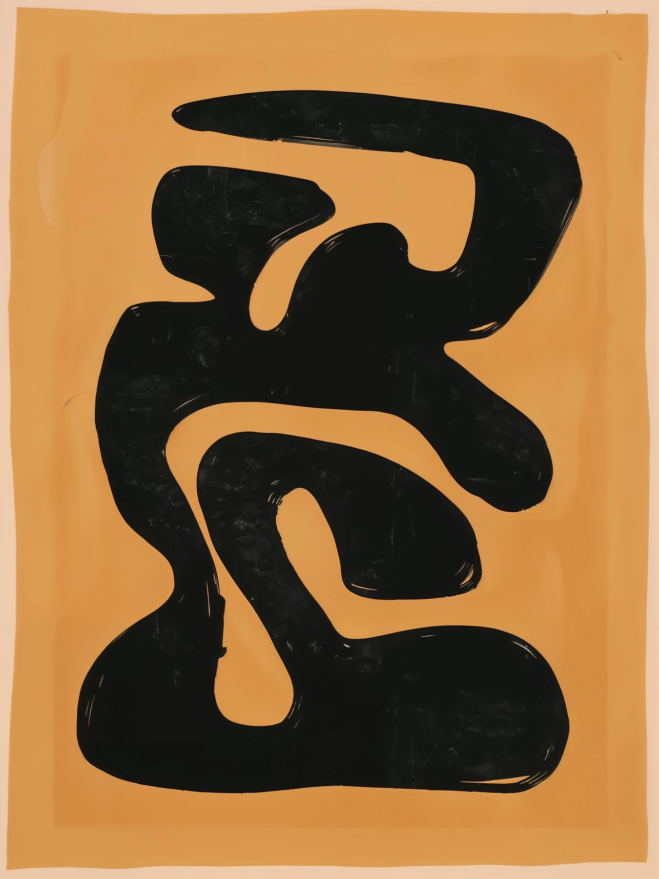 Black abstract shapes