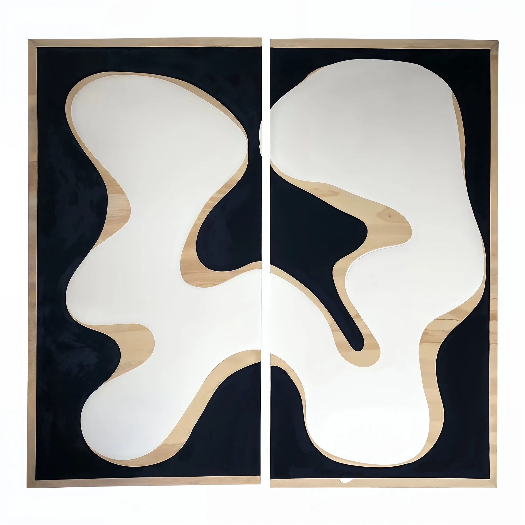 Neutral organic diptych