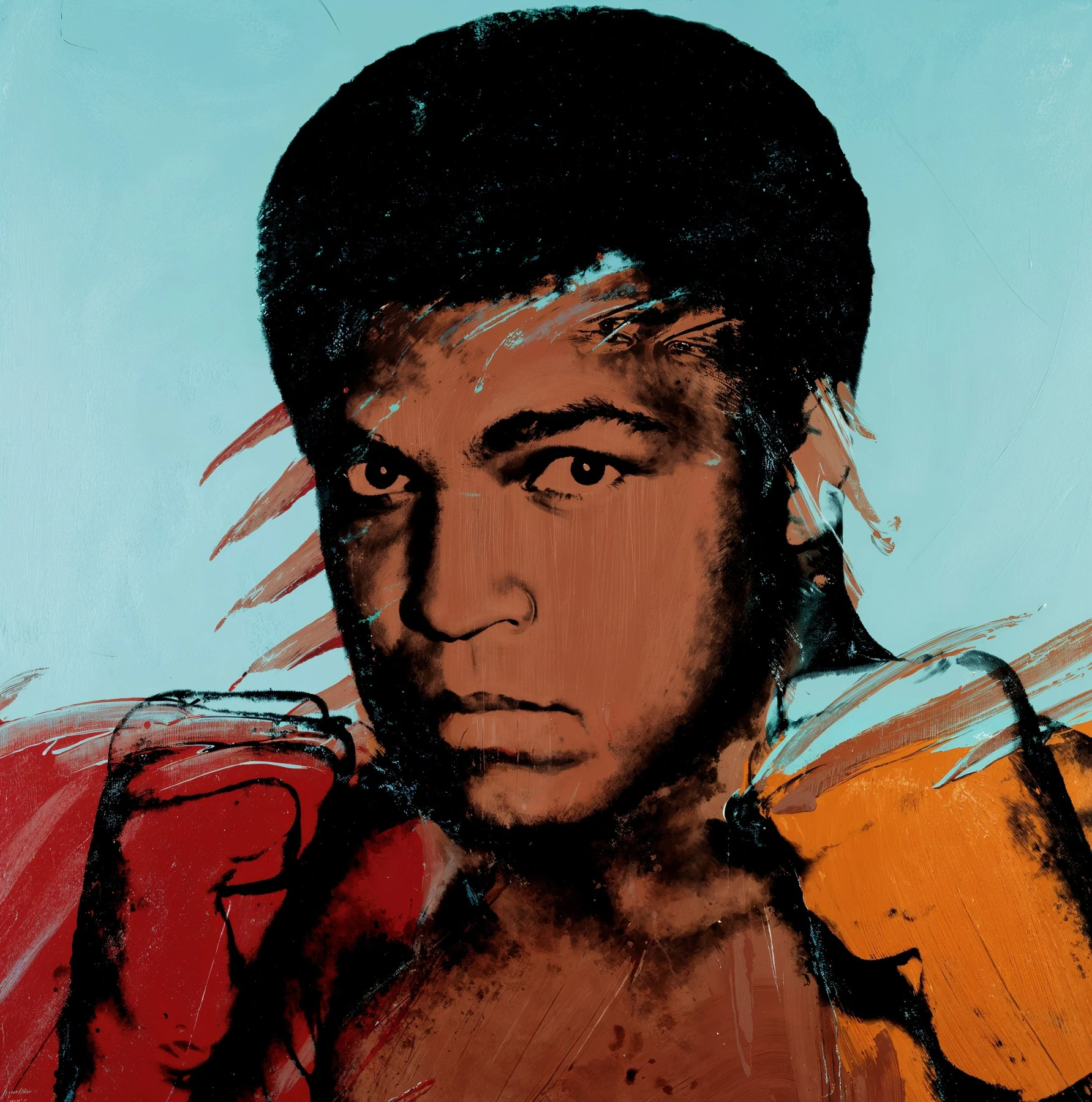 Boxer pop-art portrait